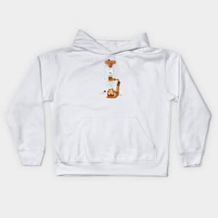 coffee anime Kids Hoodie